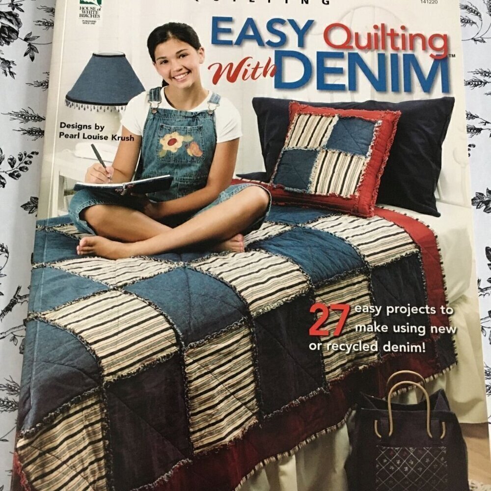 Easy Quilting With Denim Pattern Craft Booklet Pearl Louise Krush Upcycled